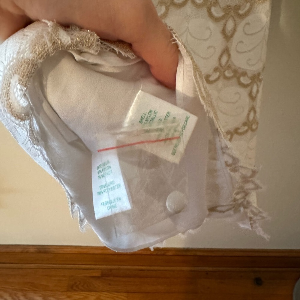 Lilly Pulitzer Nadine Resort White Lilly Pad Lace Lined Shift Dress - Picture 9 of 9
